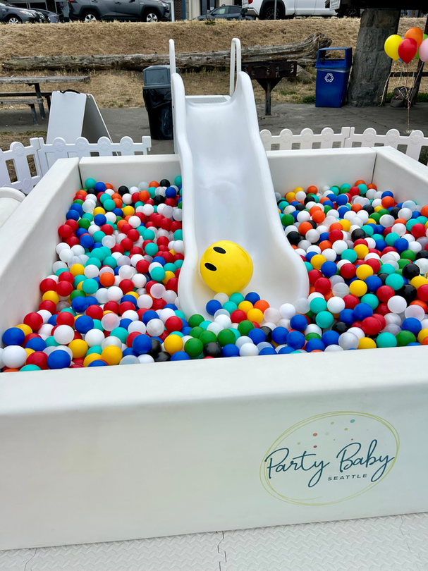 SUPER LUXE BALL PIT WITH SLIDE