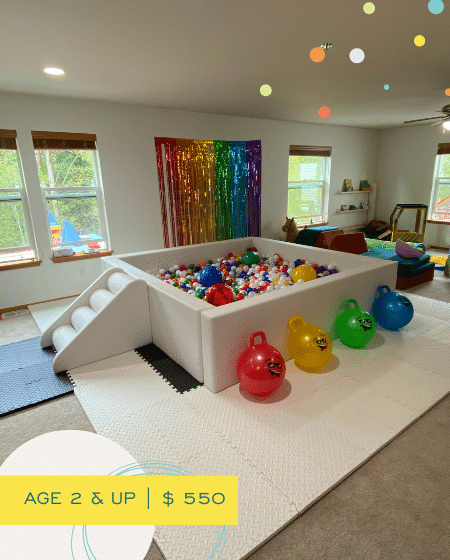 SUPER LUXE BALL PIT WITH SLIDE