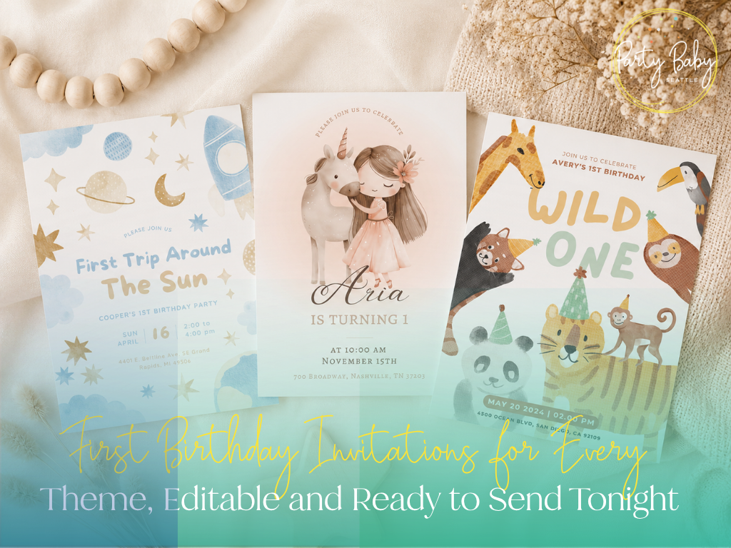 Kids Birthday Invitations - Party Baby